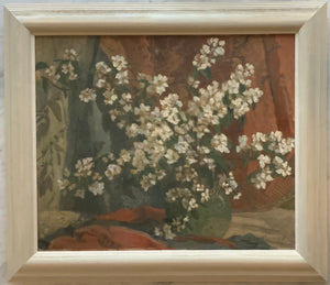 Large oil painting on canvas: Orange blossom (E. Charlesworth)